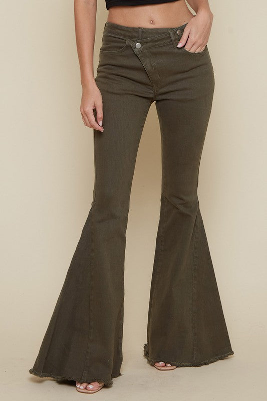 Criss Crossed Upsized Bell Bottoms