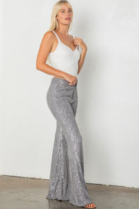 Party Sequin Flare Pants