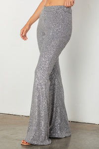 Party Sequin Flare Pants