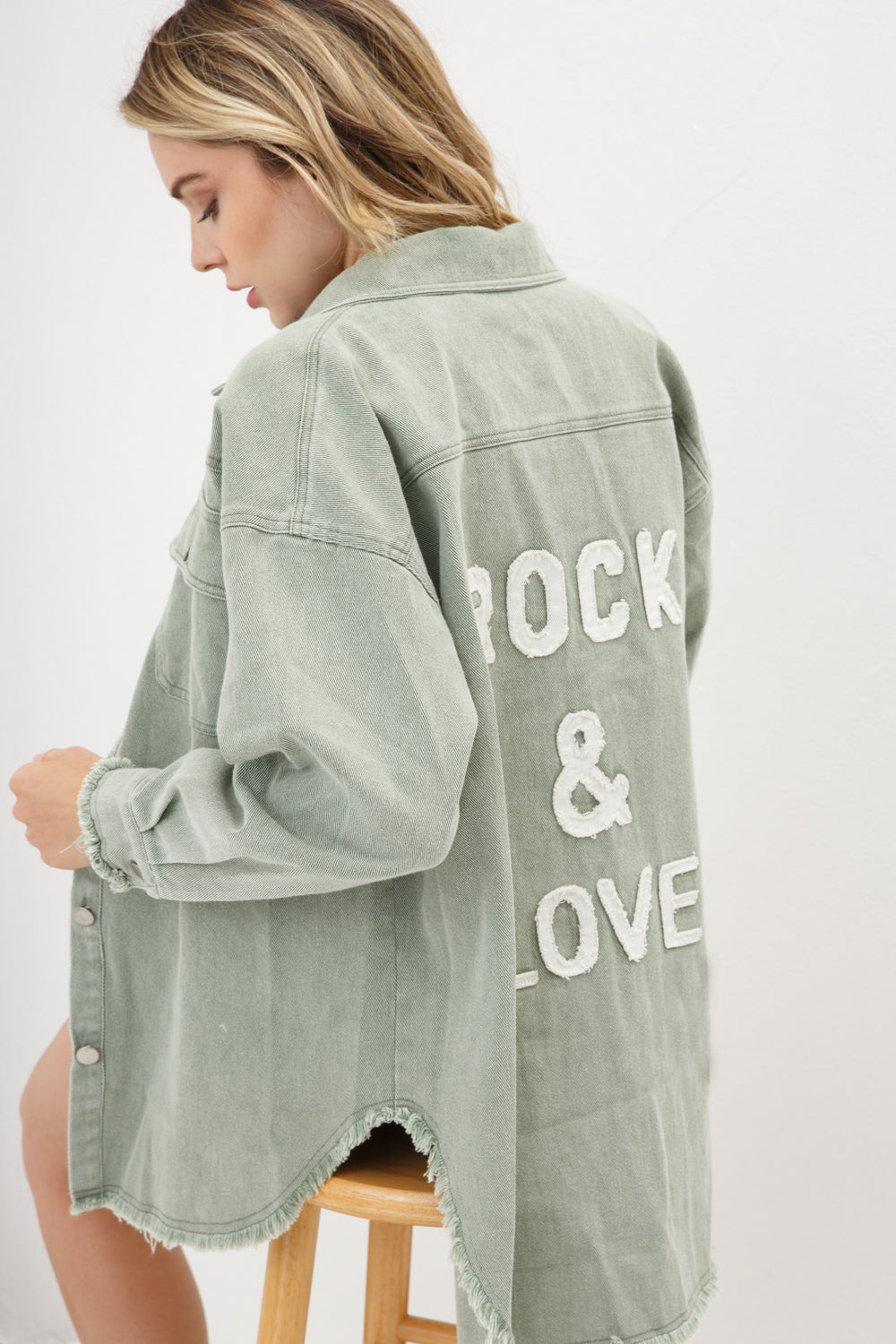 Garment Wash Patchwork Jacket